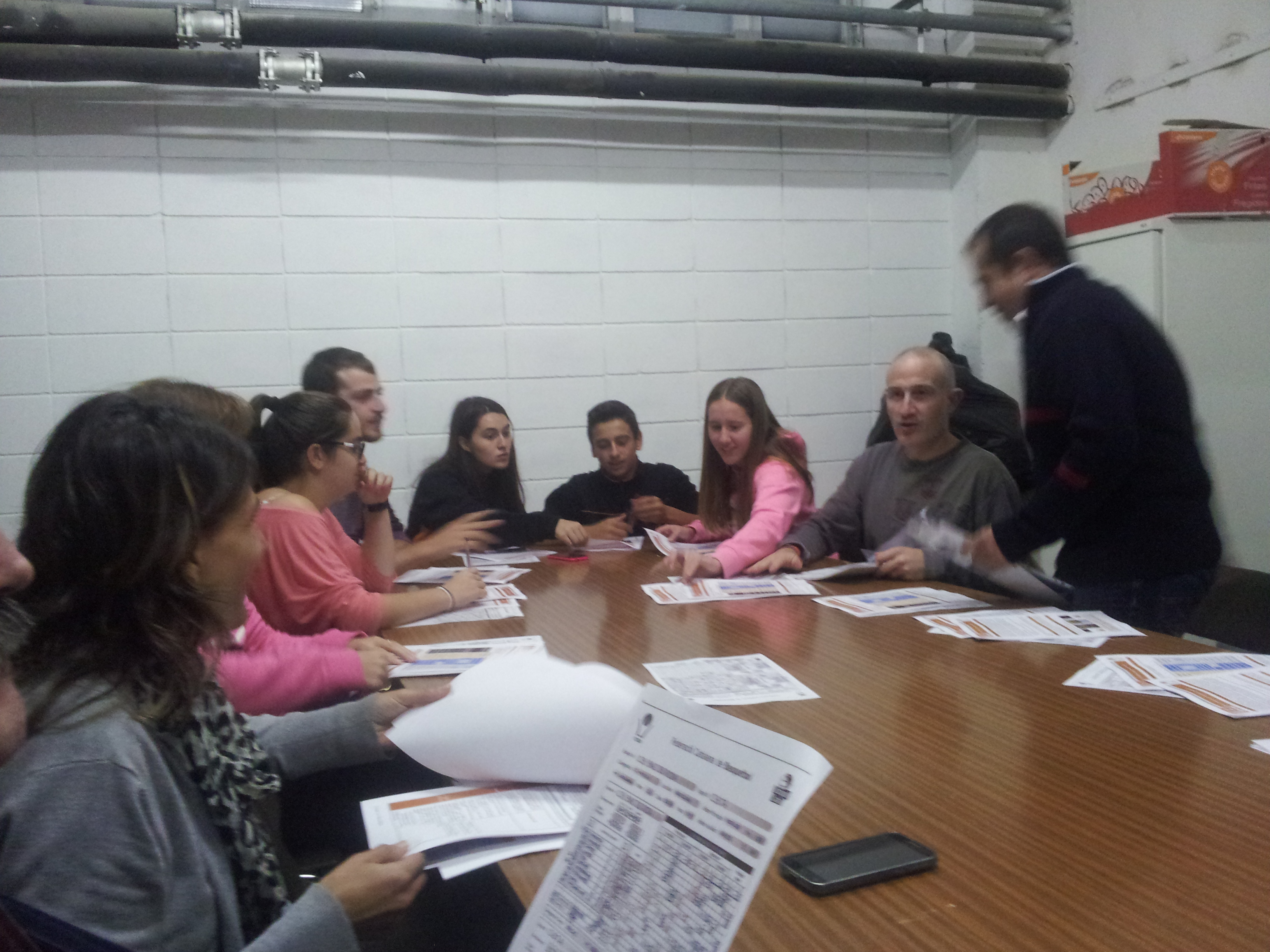 Club Bàsquet Bellpuig. Curs Auxliars de Taula. Temporada 2014-2015